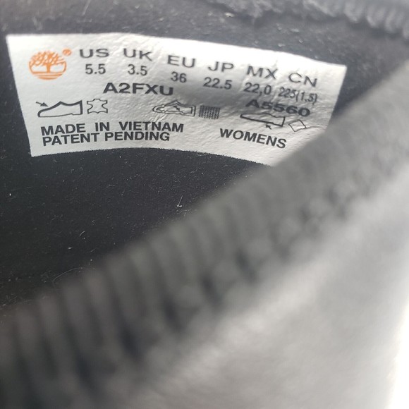 Timberland BRADSTREET ULTRA Ballerina Ballet Black Leather Flats Size 5.5 - Picture 12 of 16